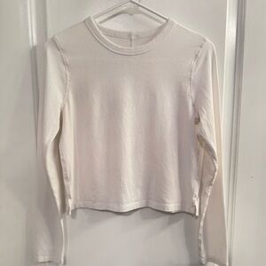 Lululemon Classic-Fit Cotton-Blend Long Sleeve Shirt White